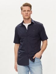 Tommy Hilfiger Koszula Core MW0MW34626 Granatowy Regular Fit. Niebieskie koszule męskie Tommy Hilfiger, m, bez wzorów, z bawełny, bez kołnierzyka, bez ramiączek. Za 429.99 zł.
