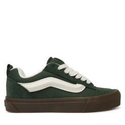 Tenisówki Vans. Zielone trampki i tenisówki damskie Vans, bez wzorów, bez zapięcia. Za 287.99 zł.