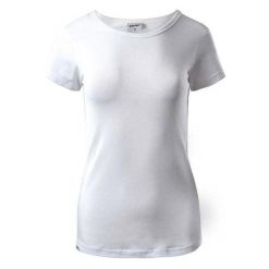 T-shirt Damski Lady Puro. Białe t-shirty damskie Hi-tec, l, bez wzorów, z bawełny, bez kołnierzyka, bez ramiączek. Za 66.99 zł.
