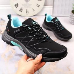Buty trekkingowe damskie American Club Wodoodporne buty trekkingowe damskie czarne miętowe American Club 36. Czarne obuwie trekkingowe damskie American CLUB, bez zapięcia. Za 120.00 zł.