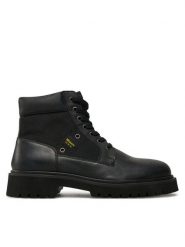 Blauer Trapery F4BUXTON03/LEA Czarny. Czarne buty zimowe męskie Blauer, bez wzorów, ze skóry, bez obcasa, bez zapięcia. Za 659.99 zł.