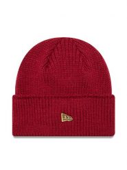 New Era Czapka Wide Cuff Beanie 60565442 Czerwony. Czerwone czapki damskie New Era, na zimę, bez wzorów, z materiału. Za 139.99 zł.