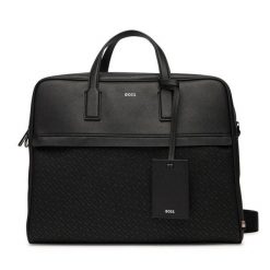 Torba na laptopa BOSS. Czarne torby na laptopa damskie Boss, bez wzorów. Za 1,269.00 zł.