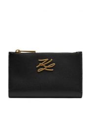 KARL LAGERFELD Portfel B4W32009 Czarny. Czarne portfele damskie KARL LAGERFELD, ze skóry. Za 549.99 zł.
