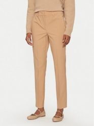 Marella Spodnie materiałowe Gerona 2423136052 Brązowy Straight Fit. Brązowe spodnie materiałowe damskie Marella, bez wzorów, z materiału. Za 429.99 zł.