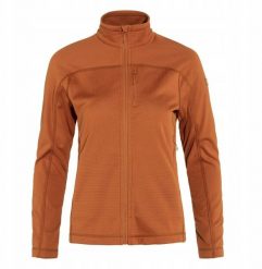 Bluza rozpinana damska Fjallraven Abisko Lite Fleece Jacket - terracotta brown. Brązowe bluzy damskie Fjallraven Kanken, bez wzorów, bez ramiączek, bez kaptura. Za 639.49 zł.