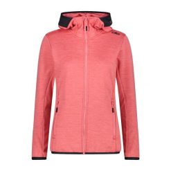 Kurtka polarowa damska z kapturem CMP. Białe kurtki sportowe damskie CMP, na zimę, s, bez wzorów, z materiału, bez ramiączek, z kapturem, trekkingowe. Za 249.99 zł.