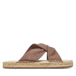 Klapki EMU Australia. Brązowe klapki damskie Emu Australia, bez wzorów, bez obcasa, bez zapięcia. Za 210.99 zł.