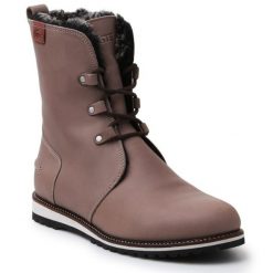 Buty Lacoste Baylen 5 Srw 7-30SRW4100158 brązowe. Brązowe botki damskie bez wzorów, z gumy, bez obcasa, bez zapięcia. Za 744.13 zł.