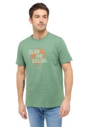 Męski T-Shirt Mustang Style Austin Dark Ivy 1016278 6326. T-shirty męskie Mustang, m, bez wzorów, bez kołnierzyka, bez ramiączek. Za 69.99 zł.