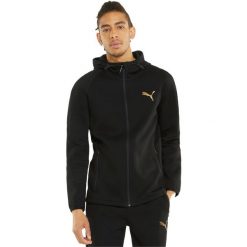 Bluza z kapturem Puma Evostripe Fz Hoodie, Mężczyźni. Czarne bluzy męskie Puma, m, bez wzorów, z bawełny, z kapturem. Za 390.00 zł.
