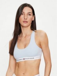 Tommy Hilfiger Biustonosz top UW0UW04143 Niebieski. Niebieskie topy damskie Tommy Hilfiger, xl, bez wzorów, z bawełny, bez kołnierzyka, bez ramiączek. Za 89.99 zł.