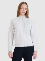 4F Bluza dresowa rozpinana bez kaptura damska - szara XS. Szare bluzy damskie 4F, uniwersalny, bez wzorów, z bawełny, klasyczne, bez ramiączek, bez kaptura. W wyprzedaży za 139.99 zł.