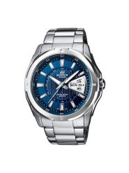 Casio Zegarek Edifice EF-129D-2AVEF Srebrny. Szare zegarki męskie Casio, bez wzorów, srebrne. Za 399.99 zł.