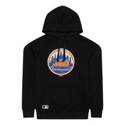 Bluza z kapturem New York Mets Nos MLB Regular. Czarne bluzy sportowe męskie New Era, m, bez wzorów, z kapturem. Za 283.00 zł.