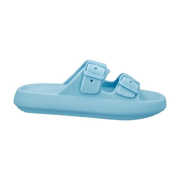 Klapki sportowe damskie CMP Belem Slipper turkusowe wygodne. Niebieskie klapki damskie CMP, na lato, bez wzorów, z materiału, sportowe, bez obcasa, bez zapięcia. Za 89.00 zł.