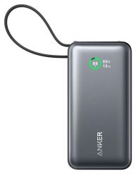 Anker Nano 10000mAh 30W z wbudowanym złączem USB-C czarny. Czarne powerbanki . Za 269.00 zł.