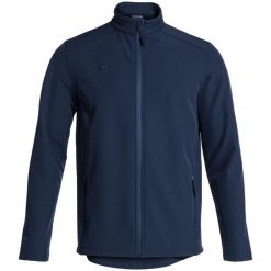 Kurtka sportowa męska Basilea II Softshell Jacket. Niebieskie kurtki sportowe męskie Joma, m, bez wzorów, z elastanu, bez kaptura, do piłki nożnej. Za 169.99 zł.