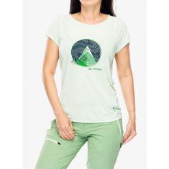 Koszulka szybkoschnąca damska Vaude Tekoa T-Shirt II. Zielone koszulki sportowe damskie Vaude, bez wzorów, bez ramiączek. Za 134.99 zł.