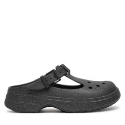 Klapki Crocs. Szare klapki damskie Crocs, bez wzorów, bez obcasa, bez zapięcia. Za 259.99 zł.