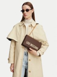 LOVE MOSCHINO Torebka JC4192PP1PKD0300 Brązowy. Brązowe listonoszki damskie Love Moschino, bez wzorów, ze skóry, bez dodatków. Za 949.99 zł.