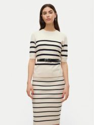 Vero Moda Sweter Saba 10306829 Beżowy Regular Fit. Brązowe swetry nierozpinane damskie Vero Moda, m, bez wzorów, z wiskozy, bez kołnierzyka, bez ramiączek. W wyprzedaży za 69.99 zł.
