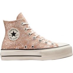 Sneakers Converse Chuck Taylor All Star Lift. Brązowe obuwie sportowe damskie Converse, bez wzorów, bez zapięcia. Za 490.00 zł.