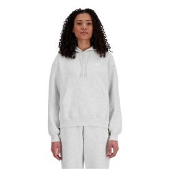 Bluza sportowa damska New Balance WT41507AHH. Białe bluzy damskie New Balance, s, bez wzorów, z materiału, sportowe, bez ramiączek, z kapturem. Za 367.00 zł.