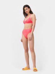 4F Dół od bikini damski S. Czerwone bikini 4F, s, bez wzorów, z materiału. W wyprzedaży za 9.99 zł.