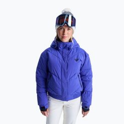 Kurtka snowboardowa damska ROXY Snow Shimmer. Niebieskie kurtki sportowe damskie Roxy, na zimę, l, bez wzorów, z materiału, bez ramiączek, bez kaptura, snowboardowy. Za 799.99 zł.