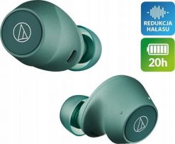 Słuchawki Audio-Technica Audio-Technica ATH-CKS30TW+, headphones (green, Bluetooth, USB-C, IPX55). Zielone słuchawki bezprzewodowe Audio-Technica. Za 454.99 zł.