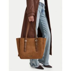 Torebka Nine West. Brązowe shopperki damskie Nine West, bez wzorów, bez dodatków. Za 329.99 zł.