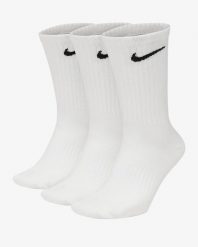 Skarpety Nike Value Cotton 3 pary wysokie. Białe skarpety męskie Nike, bez wzorów, z bawełny. Za 59.00 zł.