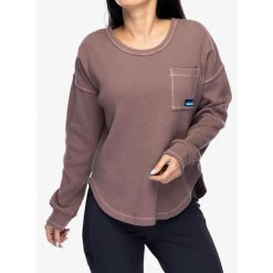 Bluza bawełniana damska Kavu Penshaw. Czerwone bluzy damskie KAVU, s, bez wzorów, z bawełny, casualowe, bez ramiączek, bez kaptura. Za 218.99 zł.