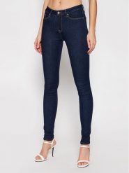 Tommy Hilfiger Jeansy WW0WW14742 Granatowy Skinny Fit. Niebieskie jeansy damskie Tommy Hilfiger, bez wzorów, z bawełny. Za 249.99 zł.
