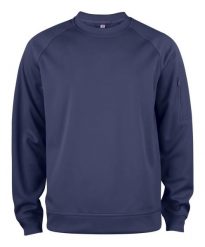 Clique Podstawowa bluza Active z okrągłym dekoltem, poliester – dark navy. Niebieskie bluzy damskie CLIQUE, xs, bez wzorów, z poliesteru, bez ramiączek, bez kaptura. Za 162.59 zł.