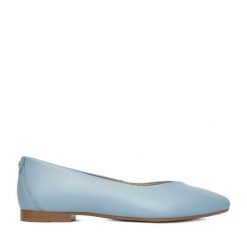 Baleriny Lasocki. Niebieskie balerinki damskie Lasocki, bez wzorów, bez obcasa, bez zapięcia. Za 149.99 zł.