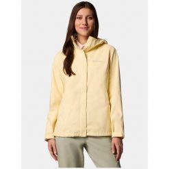 Płaszcz przeciwdeszczowy damski Columbia Arcadia II. Żółte płaszcze damskie Columbia, s, bez wzorów, sportowe, bez kołnierzyka, bez kaptura. W wyprzedaży za 364.65 zł.
