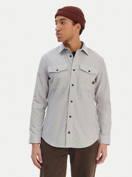 G-Star Raw Koszula Marine D24963-C290 Niebieski Slim Fit. Niebieskie koszule męskie G-Star Raw, l, bez wzorów, z bawełny, marine, bez kołnierzyka, bez ramiączek. Za 389.99 zł.