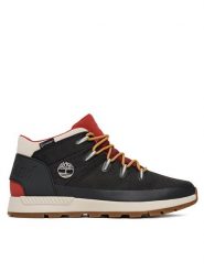 Timberland Trzewiki Sprint Trekker Mid Fab Wp TB1A61QG0151 Czarny. Czarne botki męskie Timberland, bez wzorów, z materiału, bez obcasa, bez zapięcia. Za 549.99 zł.