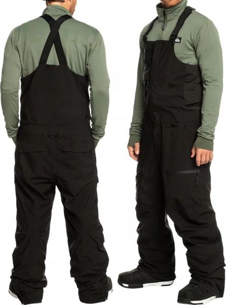 Quiksilver Męskie Spodnie Quiksilver Technical Snow Bib Pants EQYTP03200-KVJ0 L. Białe spodnie sportowe męskie Quiksilver, l, bez wzorów, narciarskie. Za 599.00 zł.