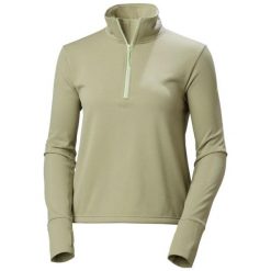 Bluza damska Helly Hansen Versalite Cinched Fleece. Zielone bluzy damskie Helly Hansen, bez wzorów, sportowe, bez ramiączek, bez kaptura. Za 360.00 zł.
