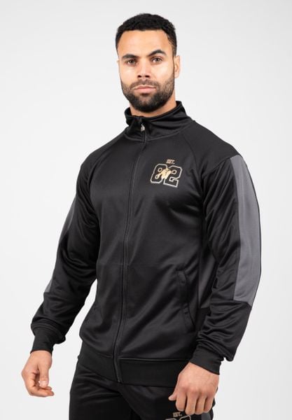 Devon Training Kurtka - Czarny/Szary. Szare kurtki męskie GORILLA WEAR, l, bez wzorów, z poliesteru, bez kaptura. Za 255.00 zł.