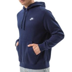 Bluza sportowa męska BV2654-410 z kapturem. Niebieskie bluzy sportowe męskie Nike, m, bez wzorów, z kapturem, na fitness i siłownię. Za 199.00 zł.