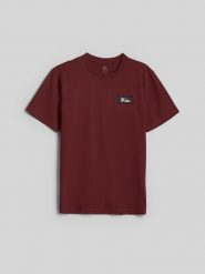 4F T-shirt regular z nadrukiem męski - brązowy XXL. Brązowe t-shirty męskie 4F, m, bez wzorów, z bawełny, bez kołnierzyka, bez ramiączek. Za 79.99 zł.