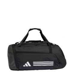 Torba Essentials 3-Stripes Duffel Medium. Białe torby sportowe męskie Adidas, bez wzorów, z materiału. Za 179.00 zł.