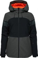 Damska kurtka narciarska Loap Lawela Black-Dark Grey. Czarne kurtki sportowe damskie ÀLG, na zimę, m, bez wzorów, z materiału, bez ramiączek, bez kaptura, narciarskie. Za 452.99 zł.