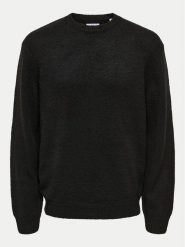 Only & Sons Sweter Anthony 22029798 Czarny Regular Fit. Czarne swetry męskie Only & Sons, m, bez wzorów, z syntetyku, bez kołnierzyka, bez ramiączek. Za 89.99 zł.