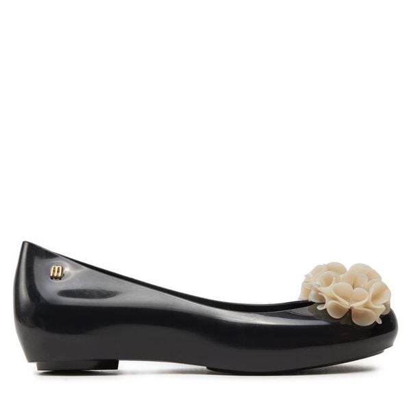 Baleriny Melissa. Czarne balerinki damskie Melissa, bez wzorów, bez obcasa, bez zapięcia. Za 189.99 zł.