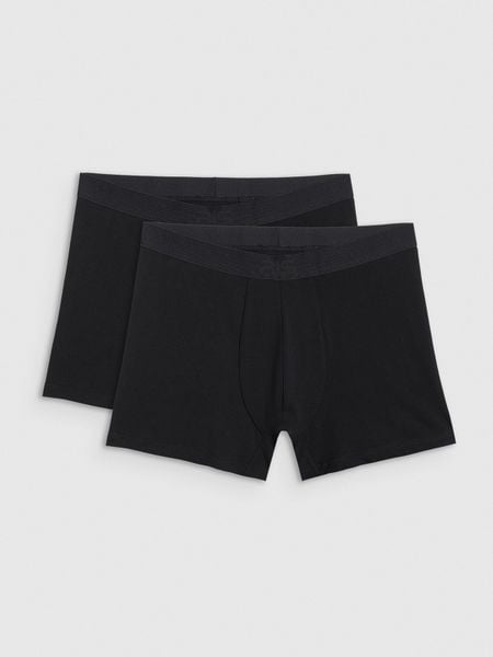 4F Bielizna bokserki (2-pack) męskie 4F x Robert Lewandowski - czarne XL. Czarna bokserki męskie 4F, bez wzorów, z bawełny. Za 89.99 zł.